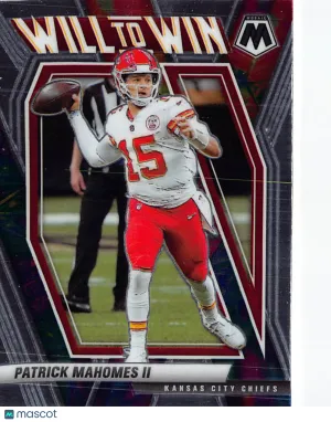 2021 Panini Mosaic Football Patrick Mahomes II Will to Win #WW-2 Kansas City Chiefs