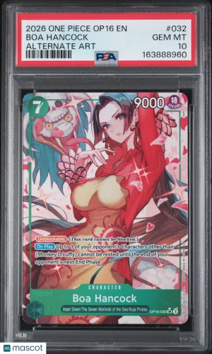 2026 One Piece Op16-The Time Of Battle Boa Hancock Alternate Art PSA 10 #032