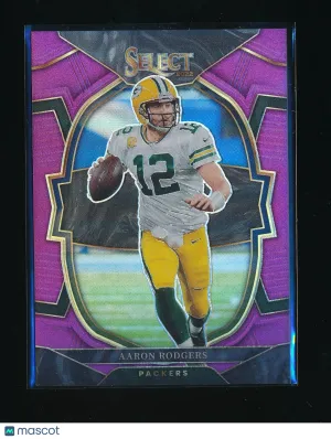 2022 Panini Select Aaron Rodgers #55 Purple Prizm Parallel/Variety