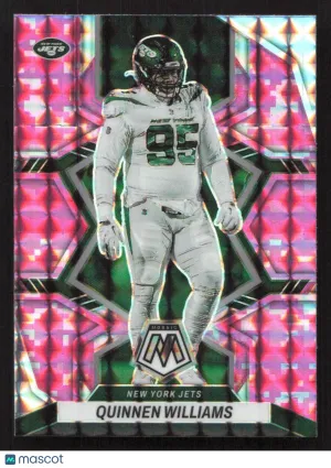 2022 Panini Mosaic Quinnen Williams #154 Mosaic Camo Pink