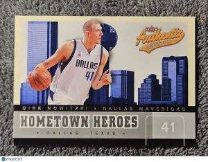 2002 Fleer Authentix Hometown Heroes #6 OF 20 HH Dirk Nowitzki Silver 389/500