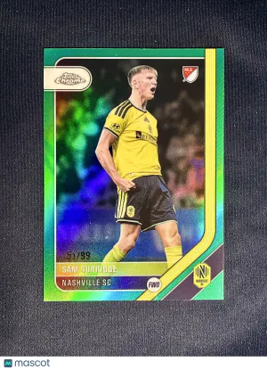 2026 Topps Chrome MLS Sam Surridge #59 Green Refractor /99
