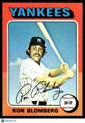 1975 Baseball Card Ron Blomberg #68