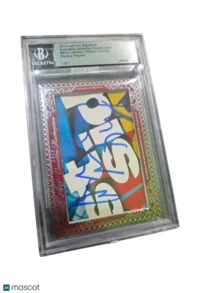 2012 Leaf Cut Signature Masterpiece Wayne Gretzky Mario Lemieux Cut AUTO 1 of 1