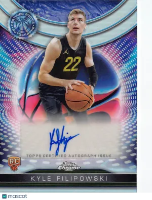 2024-25 Topps Chrome Kyle Filipowski Auto Rookie Refractor RC #TCRA-KF Utah Jazz