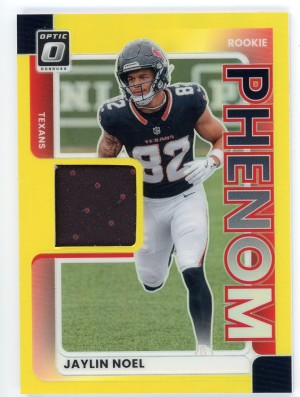 2025 Donruss Jaylin Noel Rookie Phenom Materials Neon Yellow Prizm /99