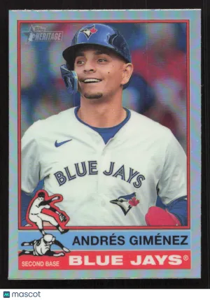 2025 Topps Heritage Andrés Giménez #387 Chrome Refractor