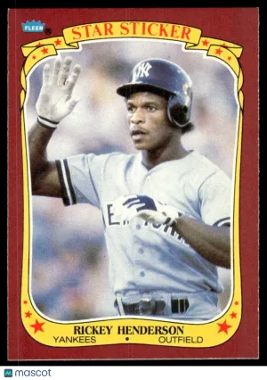 1986 Baseball Rickey Henderson #53