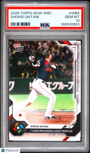 2026 Topps Now World Baseball Classic Shohei Ohtani #WB4 front