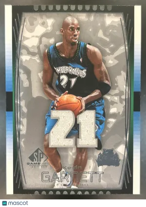 Game Used Kevin Garnett Base #77 Minnesota Timberwolves