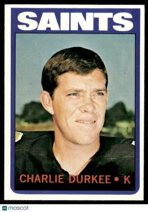 1972 Football Card Charlie Durkee #34