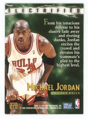 1995 SkyBox Premium Electrified Michael Jordan #278 back