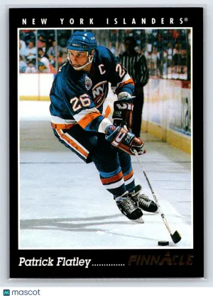 1992 Score Pinnacle Patrick Flatley #203 New York Islanders