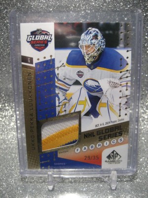 2025 SP GAME USED UKKO-PEKKA LUUKKONEN GLOBAL SERIES FABRICS 3 COLOR PATCH 29/35