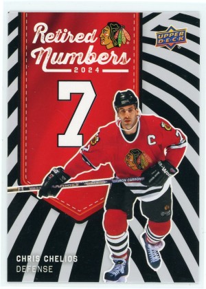 2025-26 Chicago Black Hawks Centennial Chris Chelios Retired Numbers #103