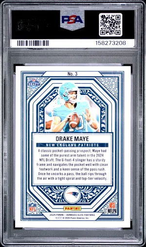 2024 Panini Donruss Elite Rookie On Deck Drake Maye #3 back