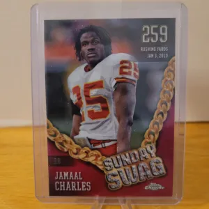 Topps Chrome Sunday Swag Pink Jamal Charles