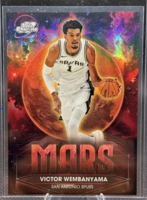 2025-26 Topps Cosmic Chrome VICTOR WEMBANYAMA MARS PLANETARY PURSUIT SSP