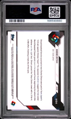 2026 Topps Now World Baseball Classic Shohei Ohtani #WB4 back