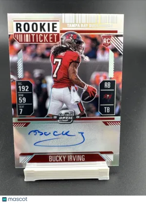 2024 Panini Contenders Optic Bucky Irving #122 Blue Prizm Parallel/Variety Rookie Base Set