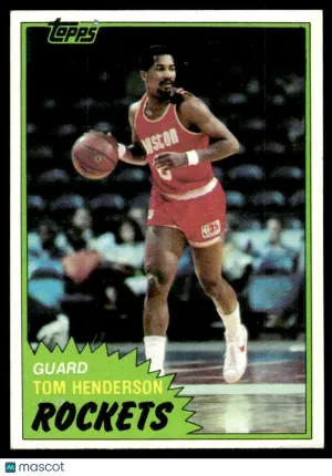1981 Basketball Tom Henderson #86