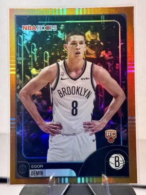 2025-26 Topps Nba Hoops - Egor Demin #128 Orange Hoops (RC)