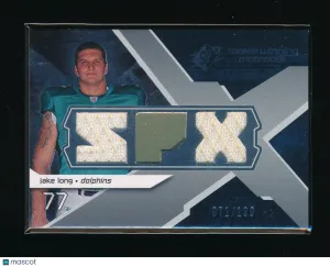 2008 SPx Jake Long Materials Rookie