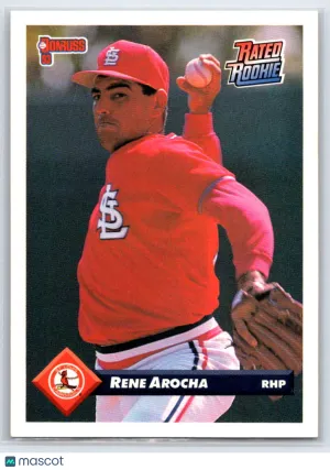 1992 Donruss Rene Arocha #572 St. Louis Cardinals