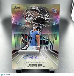 2026 Topps Flagship Football Chimere Dike #VI-CD Autograph Insert Topps