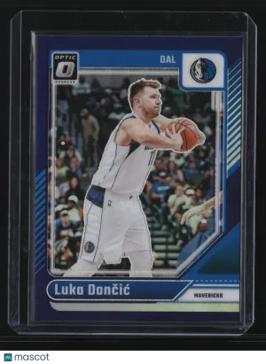 Luka Dončić 2025 Panini Donruss Optic #214-Purple Prizm