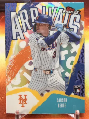 2026 Topps Finest Baseball Carson Benge Arrivals Refractor