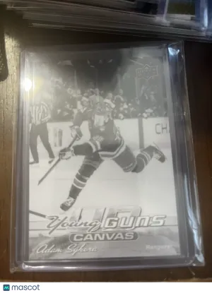 2026-27 Upper Deck S1 - Young Guns Canvas Black/White #C-108 Adam Sykora RC NYR