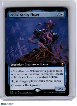 2022 Magic: The Gathering—Zellix, Sanity Flayer (Extended Art) #619 Commander Legends: Battle for Baldur's Gate—Mythic N