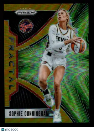 Sophie Cunningham 2026 Panini Prizm #5 Fractal Gold Prizm /10 SSP Fever