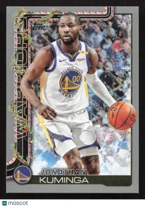 2025-26 Topps Holiday Jonathan Kuminga #H109 Blue Metallic Glitter Holiday