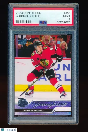 2023-24 Upper Deck Connor Bedard #451 Rookie PSA 9