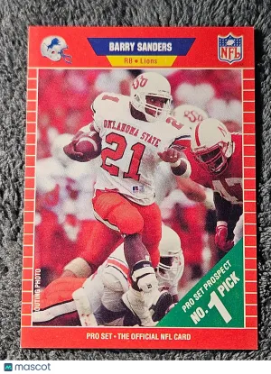 1989 Pro Set #494 Barry Sanders Rookie RC