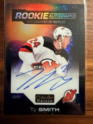 2020-21 OPC Platinum Ty Smith Cosmic Rookie Auto /75 #R-TS (75/75)