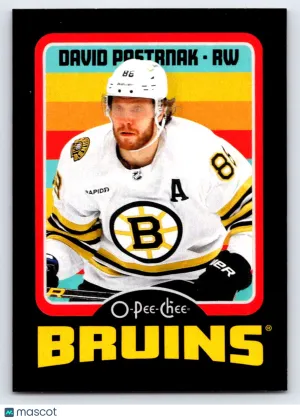 2025 Upper Deck O-Pee-Chee David Pastrnak Black Border 054/100
