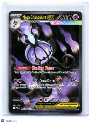 2026 Pokemon—Mega Chandelure ex #115/084 Pitch Black—Special Illustration Rare Holo
