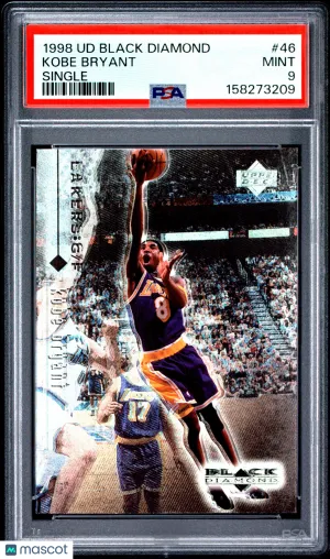 1998 Upper Deck Black Diamond Kobe Bryant #46 Single front