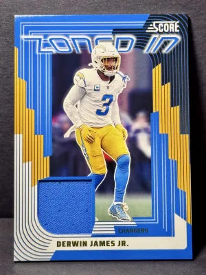 2025 Score #ZON-DJS Derwin James Jr - Patch Zoned In - Los Angeles Chargers