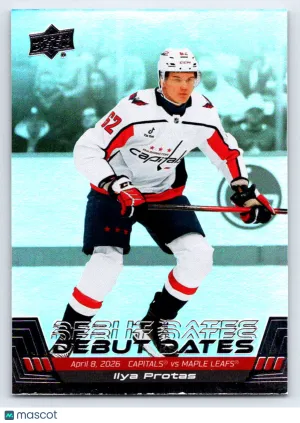 2026 Upper Deck Series 1 Ilya Protas #DD-16 Rookie