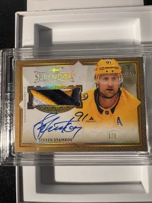 Steven Stamkos 3/5 Gold Splendor Border Auto Patch