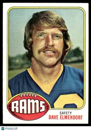1976 Football Card Dave Elmendorf #196