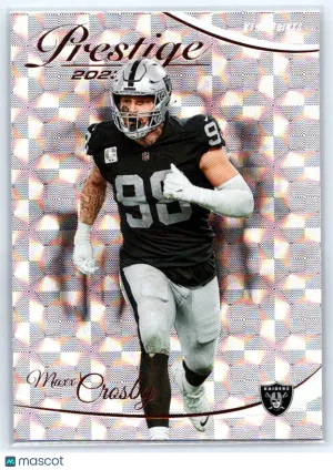 2023 Panini Prestige Maxx Crosby #157 Xtra Points Hyper Las Vegas Raiders