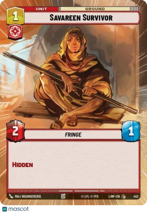 Star Wars: Unlimited A Lawless Time Savareen Survivor Hyperspace #452