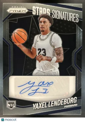 Panini Prizm Stars Signatures Auto Yaxel Lendeborg #PSS-LEN Michigan Wolverines Basketball Card