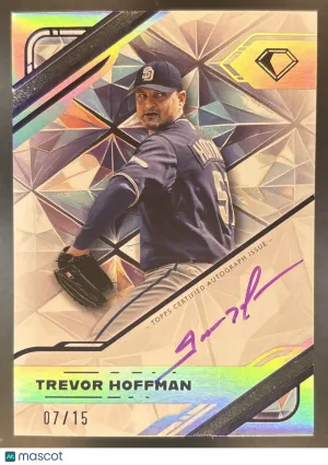Diamond Icons Trevor Hoffman White PolychromatINK Autograph Purple Ink #WPA-TH San Diego Padres