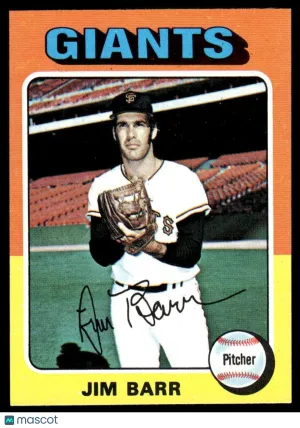 1975 Baseball Card Jim Barr #107